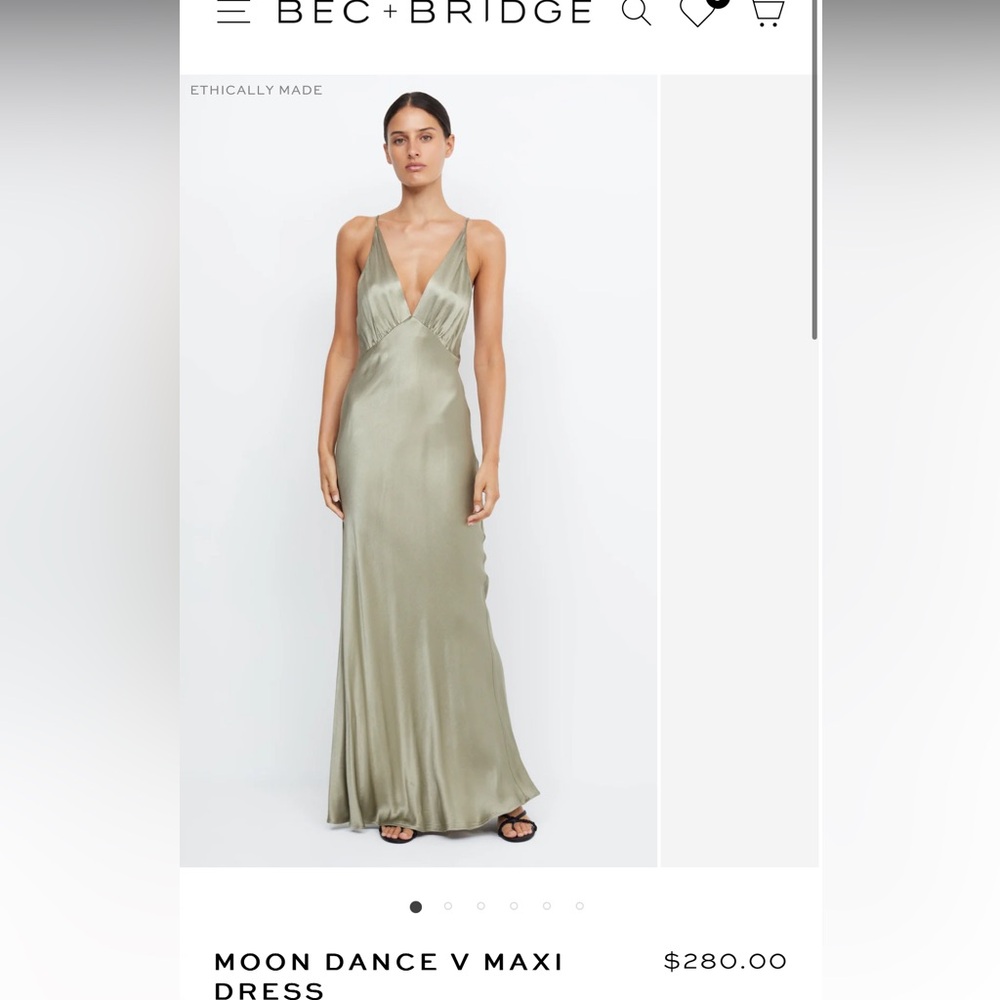 Bec + Bridge Moon Dance V Maxi Dress - Green